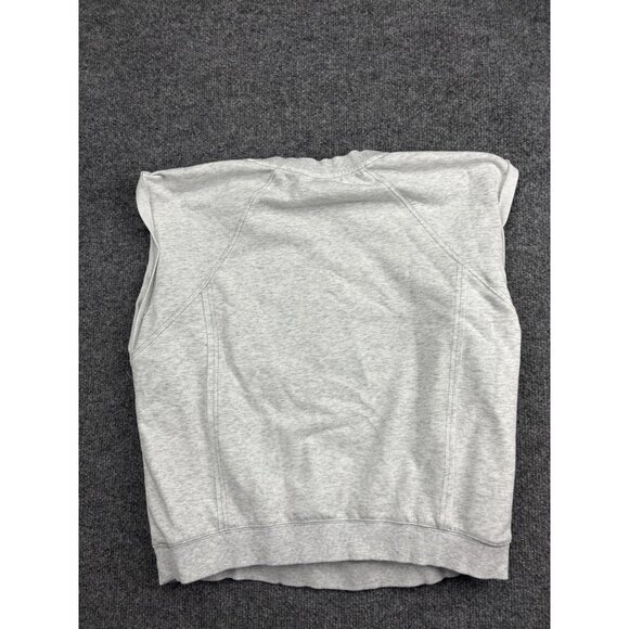 The GREii Sweatshirt Womens Large Gray Sleeveless Crewneck Athleisure Raglan - Picture 6 of 6